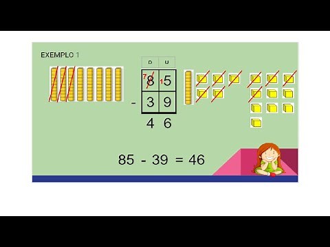 SUBTRAÇÃO COM RECURSO ou continha de "emprestar" - com Material Dourado