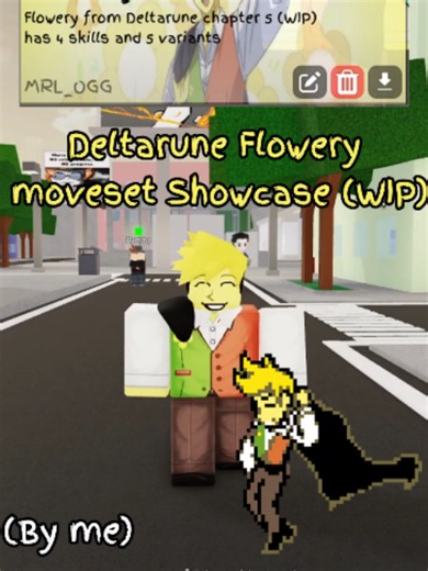 Flowery Deltarune Moveset Showcase (JJS) — Flowery Moveset JJS