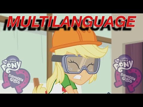 APPLEJACK Screaming-(MultiLanguage)-Equestria Girls-Construction Criticism