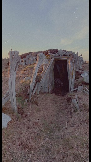 A sod house made of whale jaw bones that my ancestors used to live in. Built in the 1700’s-1800’s and still here today. #Alaska #alaskajourney #fypシ
