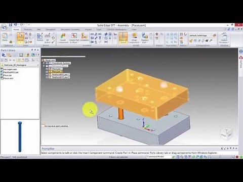 Solid Edge - Introdução de Montagens