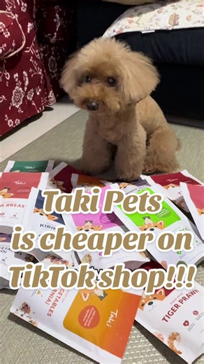 We did a lil price comparison and Taki Pets is cheaper on their Tiktok shop when you claim the vouchers! Plus it is free shipping!!! #bakchobeapproved #sgpets #petstreats #takipets #tiktokshop @TAKI Pets