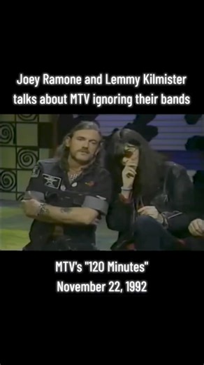Lemmy Kilmister Motörhead Ramones MTV #120minutes #motorhead #joeyramone | Distortion Overload