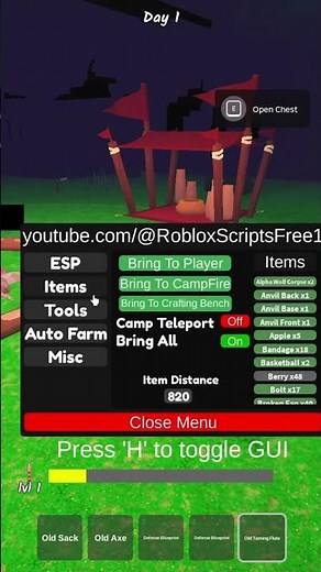 BEST 99 Nights In The Forest Script Mobile & PC - Bring All Chests