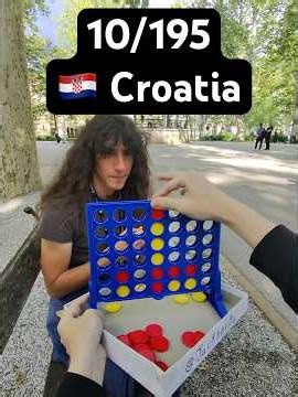 Playing connect 4 in every country of the world #connect4 #game #public