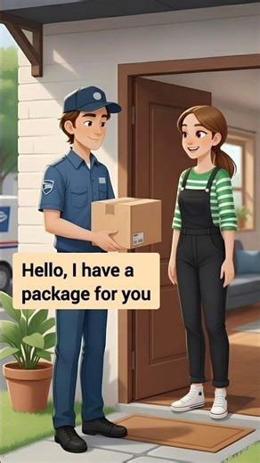 English Conversation | Receiving a Package from the Postman | Daily English#Postman #DailyEnglish