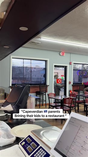 Cape Verdean Parents Dining Out with Kids