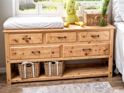 DIY Kids Dresser & Changing Table Plans| Nursery Changing Station Woodworking Plans | 5-drawer Baby Dresser Build| Montessori Furniture PDF - Etsy
