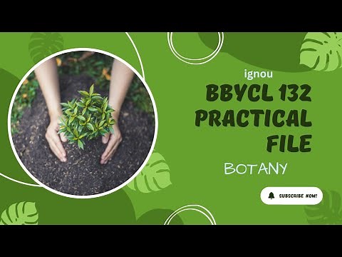 BBYCL132 PRACTICAL FILE l IGNOU I BOTANY I BSCG