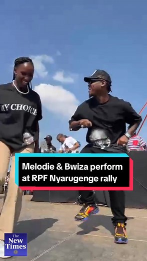 Bruce Melodie and Bwiza Perform 'Ogera' at RPF-Inkotanyi Presidential Campaign Rally