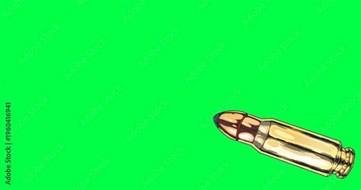 2D Comic Style Bullet Transition Animation - Retro War Gaming Overlay for Streamers and Podcasts