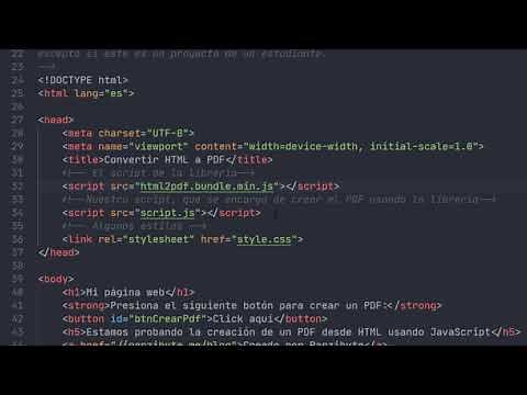 HTML a PDF con JavaScript y html2pdf
