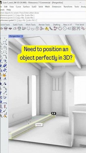 Rhino 3D Tip: Perfectly Position Objects with Orient3Pt