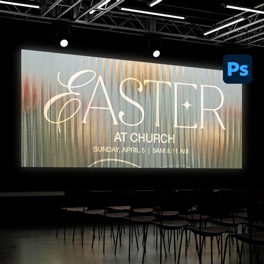 Elegant Easter Church Graphics 2026, Soft Light Texture (editable Photoshop PSD File) - Etsy Australia