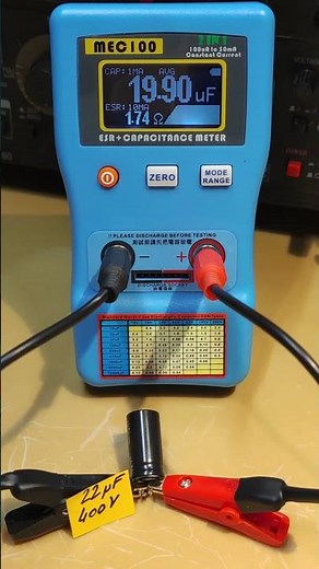 MEC100 : in-circuit and off-circuit ESR capacitors measurement