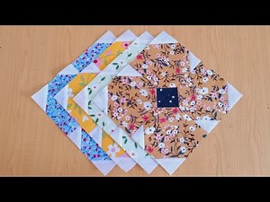 Super easy flower Quilt block pattern