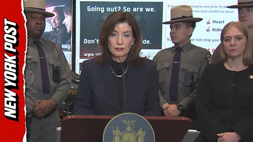 Gov. Hochul abruptly ends presser while being heckled with 'Tax the rich' chants
