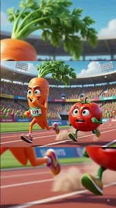 🥔🍅आलू, बैंगन, गाजर और टमाटर की ज़बरदस्त रेस! जब सब्ज़ियाँ दौड़ने लगीं! आलू Vs टमाटर Vs गाजर Vs बैंगन