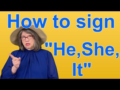 How To Sign HE, SHE, IT — ASL Word Of The Day — Word 270