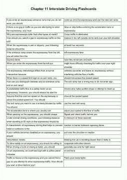 Chapter 11 Interstate Driving Flashcards video