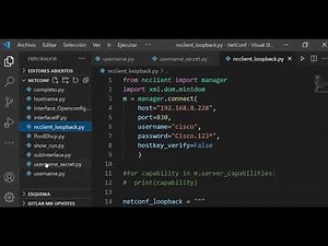 NETCONF And NCCLIENT Python VS Code CISCO IOS XE GNS3