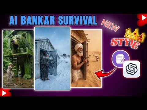 "Bunker Survival Video Kaise Banaye 😱 |AI Se Video Kaise Banaen |Bamboo Bunker Full Tutorial"