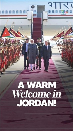 PM Modi’s Visit to Jordan Begins with Full State Honours