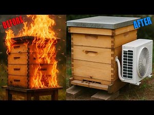 How To Cool a Hot Beehive In Summer Heat Without Electricity - DIY Cooling Box Keep Honeybees Cold