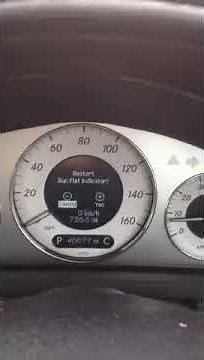 How to reset your run flat indicator on Mercedes CLK200