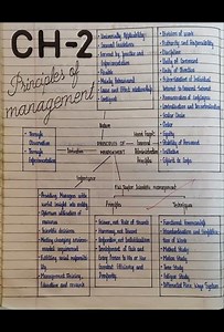 Class 12|Business Studies| Chapter 2 Mind Map Principles of Management