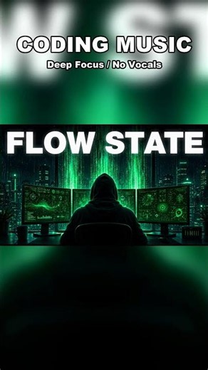 Flow State Coding Music 🎧 Deep Focus #Shorts