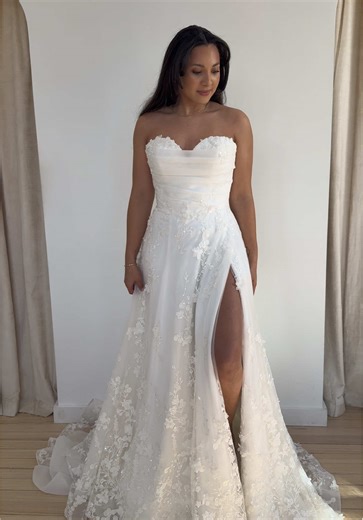 4 gowns our stylists can’t stop thinking about right now. Lauren by @Allure Bridals Lailyn by @Madi Lane Bridal Mia by @ZuriBridal Gracie by Camden Tyler Keep them on your vision board 🤍 #bride #bridesoftiktok #weddinginspo