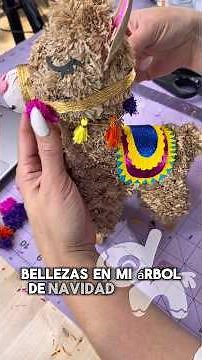 Mini piñatas para decorar mi árbol de navidad #piñata #diynavidad #craft #llama #alpaca #christmas