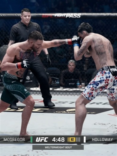 McGregor vs Max Holloway | Full Fight & Highlights | Welterweight Title Bout | UFC 6 SIMULATION 🎮 EA SPORTS UFC 6 SIMULATION Conor McGregor vs Max Holloway returns in one of the most iconic fantasy rematches in mixed martial arts history. This original EA SPORTS UFC 6 simulation recreates a potential showdown between two of the biggest stars to ever compete inside the Octagon using realistic CPU vs CPU gameplay, advanced AI behavior, authentic fighter tendencies, and professional simulation set