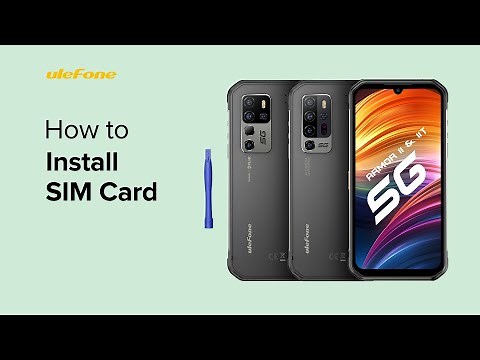 How to Install SIM Card on Ulefone Armor 11 5G or Armor 11T 5G