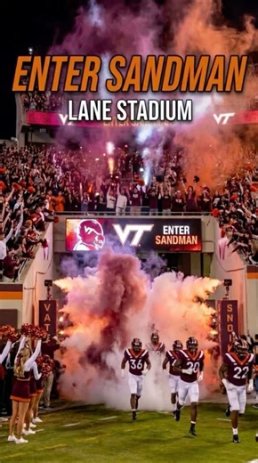 POV: You're at Lane Stadium for Enter Sandman #VirginiaTech #LaneStadium #CollegeFootball