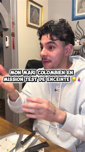 Mon mari Colombien est allé à la pharmacie demander un “test de enceinte”. Le pharmacien est encore en PLS 😂🤰🏼 #couplemixte #enceinte #grossesse #fourire #drole