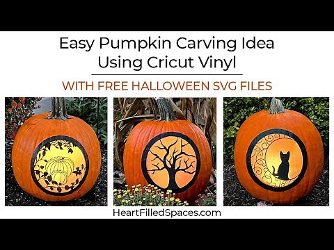 Easy Pumpkin Carving Idea With Free Halloween SVG Files
