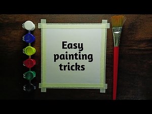 Easy watercolor painting for beginners, easy drawing ideas, step by step tutorial