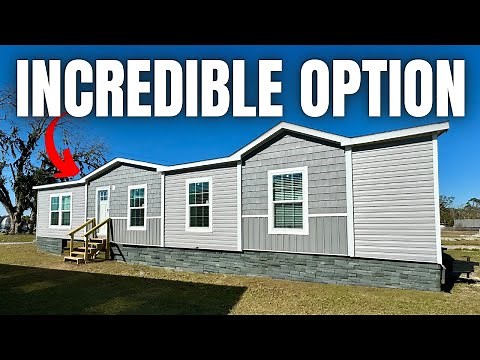 I LOVE the floor plan on this NEW mobile home! Prefab House Tour