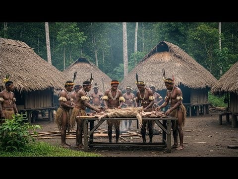 Korowai Tribe Life: Surviving the Amazon Jungle Through Ancient Hunting Skills | AI Documentary