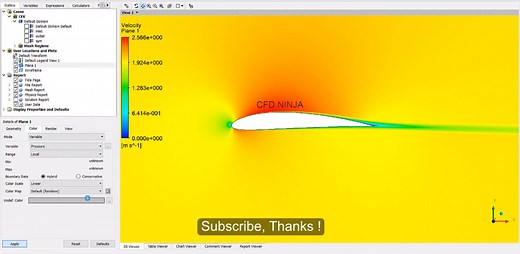 ✅ Ansys CFX - NACA 4412 (Structured Mesh) - CFD.NINJA