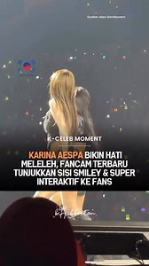 571K views · 9.4K reactions | [K-UPDATE] Fancam terbaru Karina aespa saat tampil di konser SMTOWN Live 2025 di London sukses bikin penggemar jatuh hati lagi dan lagi. Dalam video yang beredar di media sosial, Karina terlihat begitu ceria, penuh senyum, dan terus berinteraksi dengan fans di area penonton — sebuah pemandangan yang langsung bikin suasana konser makin hangat. ©️BeritKorea  K-Pop Dan K-Drama Indonesia #pinkebomi | K-Pop Dan K-Drama Indonesia | Facebook