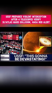 USSF Prepares Violent Interception After 4 Telescopes Verify 3I/ATLAS Mars Collision, NASA Red Alert #nasa #3iatlas #space #scientist #foryooupage