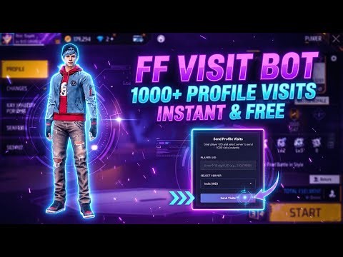 Get Unlimited Profile Visitors in Free Fire 💥 | Just Like Big Youtubers ! 😱📈| FF UID Visit Tool 2026