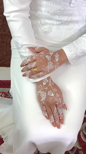 Beautiful White Henna Designs for Brides | Malaysia Henna Art