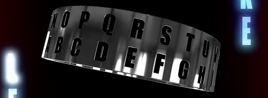 ROT13 Alphabet Decoder Spinner Ring