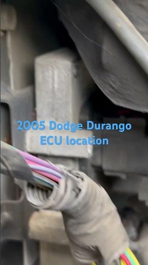 The ECU location of the 2005 Dodge Durango. #dodge #durango #2005 #2010