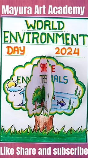 World Environment Day Drawing | Best Environment Day Poster Drawing Ideas #shorts #short #viral