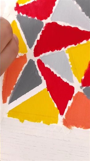 Creative painting idea 🧡❤️💛 #art #artwork #painting #painting_art #easypainting